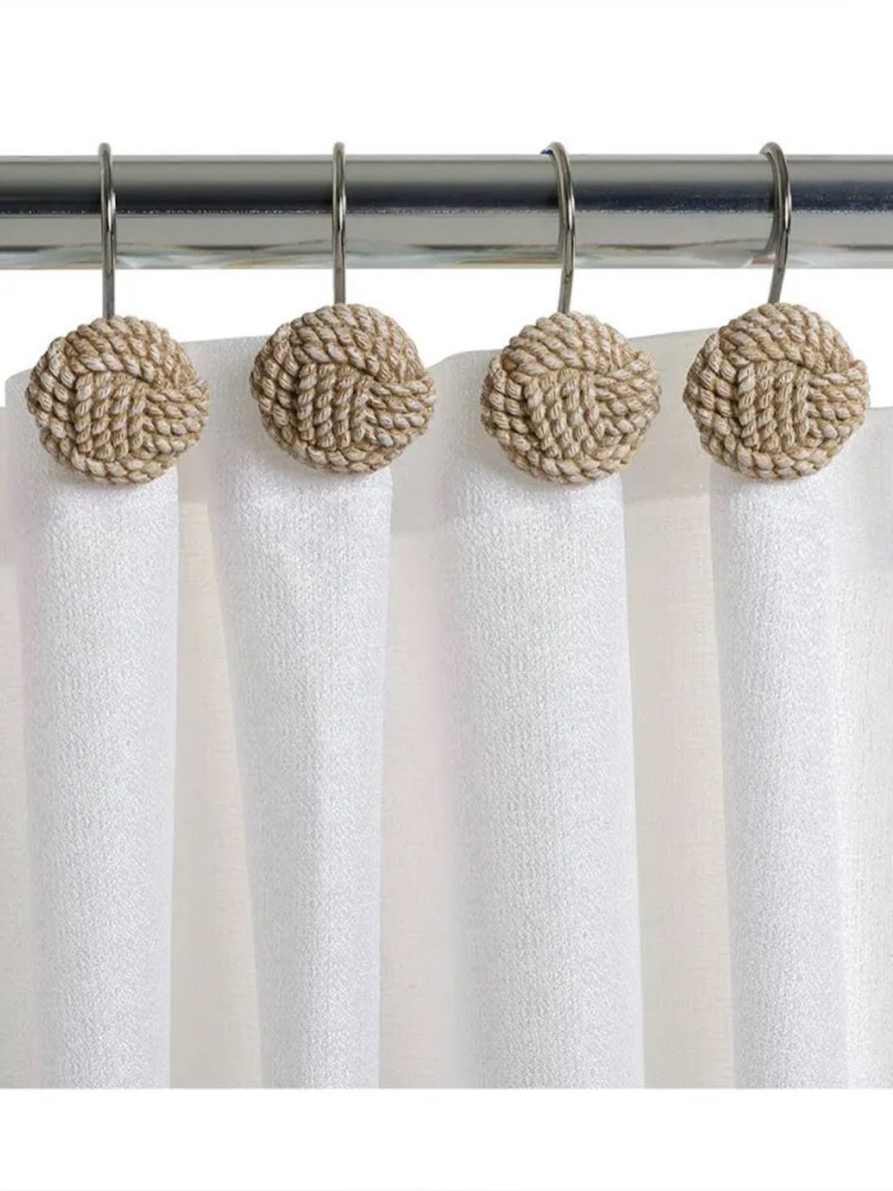Better Homes & Gardens Nautical Beige Shower Hooks